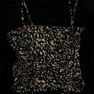 animal print crop tank